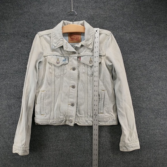 Levi's Women's Button-Up Denim Jean Jacket Blue Medium 100% Cotton - Picture 12 of 14